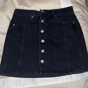 American Eagle Black Denim Skirt